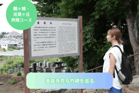 善龍寺奈与竹碑を巡る 善龍寺奈与竹碑を巡る